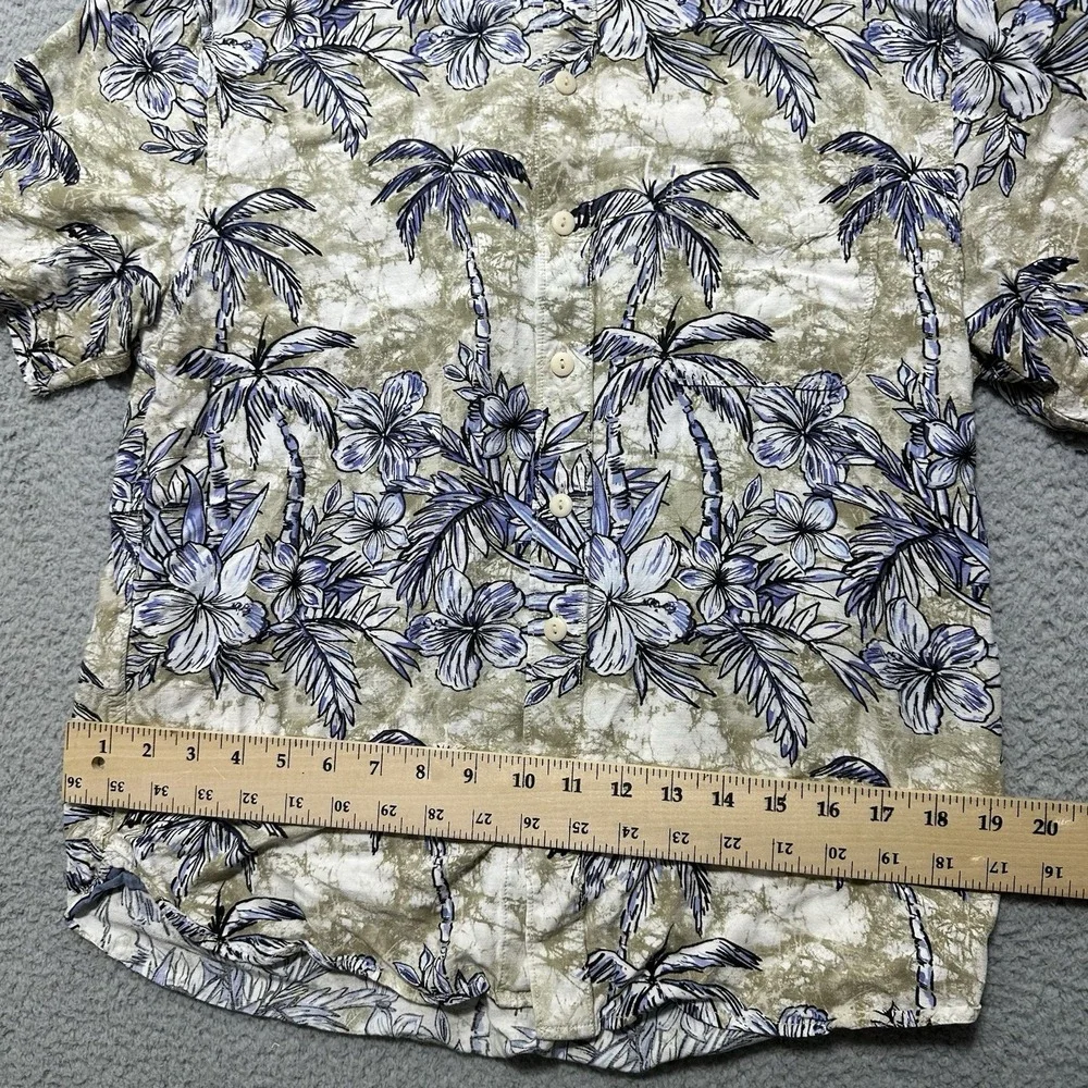 Tommy Bahama The Veracruz‎ Cay Shirt Men's Size M-Hawaiian Floral Beach Lenzing